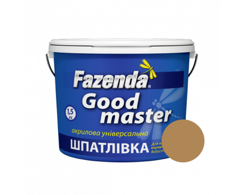 Шпатлевка акриловая цветная дуб «Good master» Fazenda, 0,25кг (24 шт) Шпатлевка акриловая цветная дуб «Good master» Fazenda, 0,25кг (24 шт)
