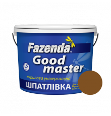 Шпатлевка акриловая цветная орех «Good master» Fazenda, 0,25кг (24 шт)