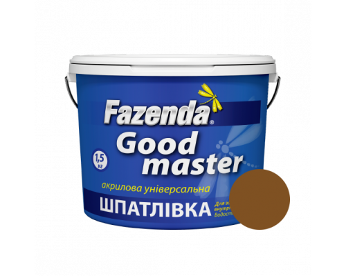 Шпатлевка акриловая цветная орех «Good master» Fazenda, 0,25кг (24 шт) Шпатлевка акриловая цветная орех «Good master» Fazenda, 0,25кг (24 шт)