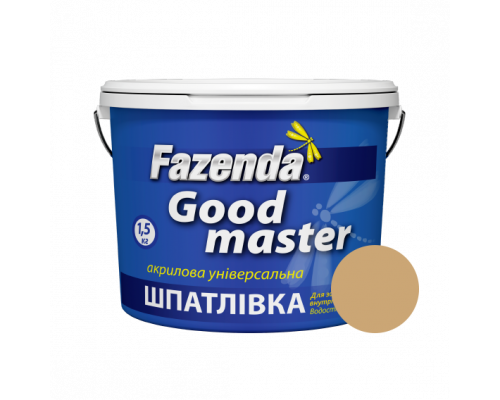 Шпатлевка акриловая цветная сосна «Good master» Fazenda, 0,50кг (12шт) Шпатлевка акриловая цветная сосна «Good master» Fazenda, 0,50кг (12шт)