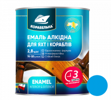 Ярко-голубая  эмаль ПФ-115 ТМ Корабельная, 0,25 кг, 12 шт Ярко-голубая  эмаль ПФ-115 ТМ Корабельная, 0,25 кг, 12 шт