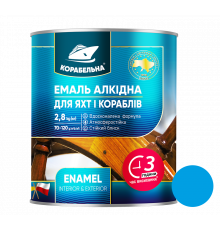 Ярко-голубая  эмаль ПФ-115 ТМ Корабельная, 0,9 кг, 6 шт