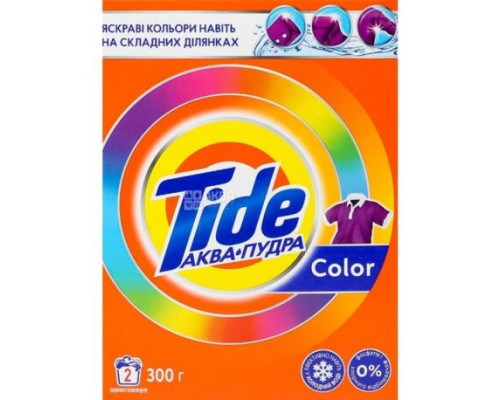 Порошок стиральный автомат 300 гр Color Tide