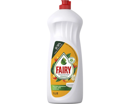Моющее средство для посуды 1,0 л Апельсин и Лимонник Fairy