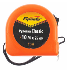 Рулетка 10м х 25мм Classic, пластиковый корпус (уп.6шт) - TM Sparta