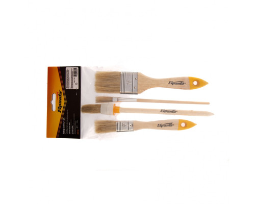 Набор кистей, 4 шт, плоские 3/4", 1/5"; круглые №1, №2 - TM Sparta