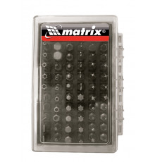 Набор бит SL; PH; PZ; TR; TT; SP; HEX; SPAN с магнитным держателем, CrV, 61шт - ТМ MTX