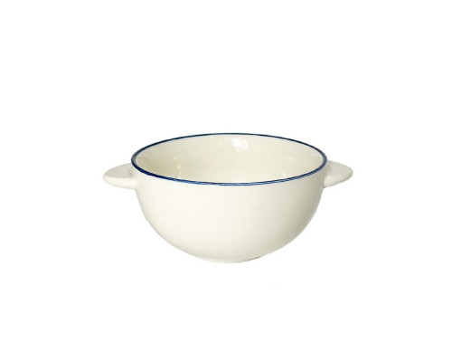 Пиала керамическая, глянцевая с ручками, 575ml, 7х13cm