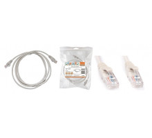 Патч-корд народный U/UTP Cat 5e 4PR 24AWG PVC, литой 10 м, серый - TM TDM