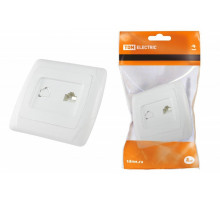 Розетка компьйтерная RJ45 белая "Онега" (уп.10шт) - ТМ TDM