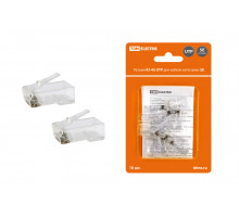 Разъем RJ-45 UTP для кабеля кат. 5Е, 8P8C в блистере (10шт) - ТМ TDM