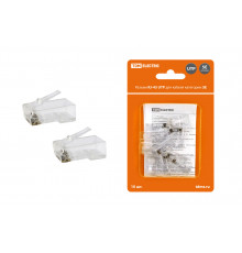Разъем RJ-45 UTP для кабеля кат. 5Е, 8P8C в блистере (10шт) - ТМ TDM