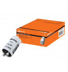 Стартер S10 4-80Вт 220-240В алюм. контакты (уп.25шт) - ТМ TDM