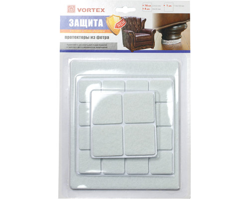 Протекторы защитные из фетра 22*22mm, 30*30mm, 110*130mm (уп.30) Протекторы защитные из фетра 22*22mm, 30*30mm, 110*130mm (уп.30)