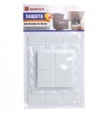 Протекторы защитные из фетра, в ассортименте Ø 20mm, Ø 30mm, 24*24mm, 46*46mm (уп30)