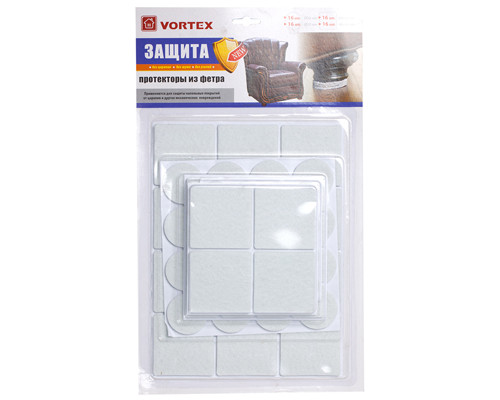 Протекторы защитные из фетра, в ассортименте Ø 20mm, Ø 30mm, 24*24mm, 46*46mm (уп30) Протекторы защитные из фетра, в ассортименте Ø 20mm, Ø 30mm, 24*24mm, 46*46mm (уп30)