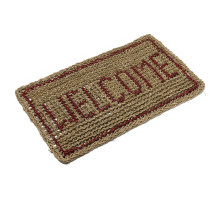 Циновка 35*60 см. прямоугольная "Welcome" (уп.20шт) - TM VORTEX