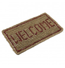 Циновка 35*60 см. прямоугольная "Welcome" (уп.20шт) - TM VORTEX
