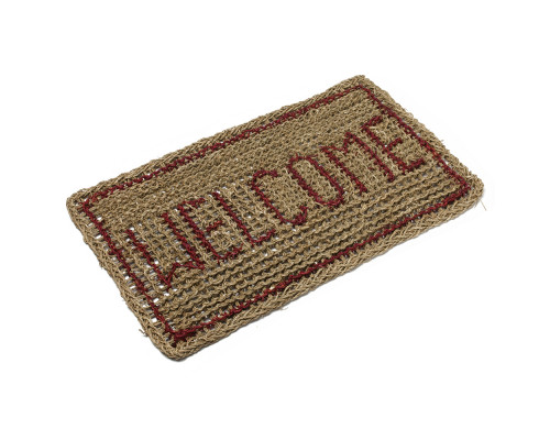 Циновка 35*60 см. прямоугольная "Welcome" (уп.20шт) - TM VORTEX Циновка 35*60 см. прямоугольная "Welcome" (уп.20шт) - TM VORTEX