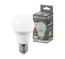 Лампа светодиодная А60 - 12 Вт-220 В -6500 К–E27 - TM TDM Лампа светодиодная А60 - 12 Вт-220 В -6500 К–E27 - TM TDM