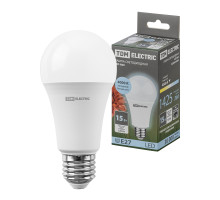 Лампа светодиодная А60 - 15 Вт-220 В -4000 К–E27 - TM TDM Лампа светодиодная А60 - 15 Вт-220 В -4000 К–E27 - TM TDM