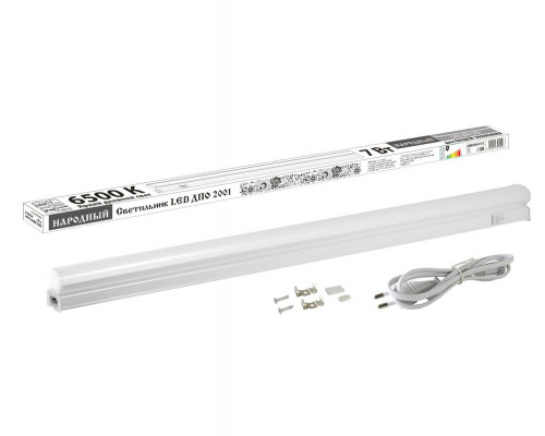 Светильник LED ДПО 2001 7 Вт, 6500К, IP40, Народный (уп.1шт) - ТМ TDM Светильник LED ДПО 2001 7 Вт, 6500К, IP40, Народный (уп.1шт) - ТМ TDM