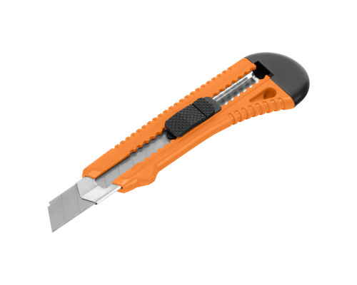 Нож 18мм, выдвижное лезвие, метал. направляющая (уп.24шт) - ТМ Sparta