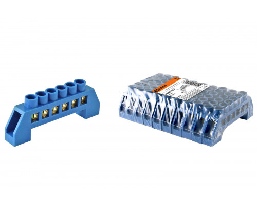 Шина "N" нулевая в изоляторе 6х9мм 6 групп (уп.10шт) - ТМ TDM