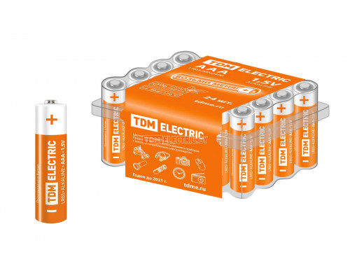 Элемент питания LR03 AAA Alkaline 1,5V BOX-24 (уп.24шт) - ТМ TDM Элемент питания LR03 AAA Alkaline 1,5V BOX-24 (уп.24шт) - ТМ TDM