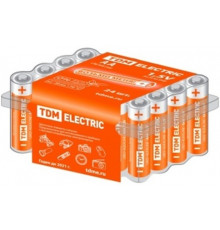 Элемент питания LR6 AA Alkaline 1,5V BOX-24 (уп.24шт) - ТМ TDM
