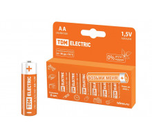Элемент питания LR6 AA Alkaline 1,5V PAK-8 (уп.8шт) - ТМ TDM