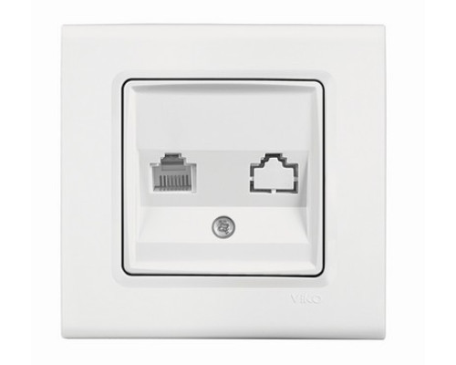 Розетка комп. одинарная (RJ45 CAT5), серия Linnera S (уп.12шт) - TM VIKO