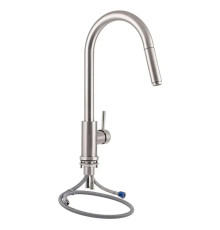 Смеситель для кухни с выдвижным изливом Lidz (NKS) 12 32 015FL-8