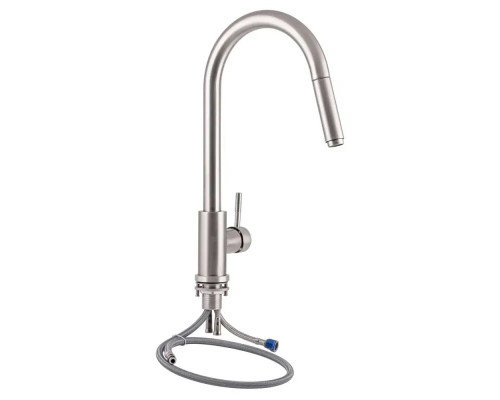 Смеситель для кухни с выдвижным изливом Lidz (NKS) 12 32 015FL-8