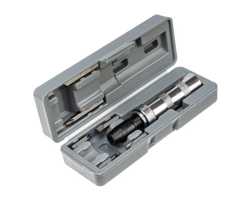 Отвертка ударная 1/2", набор бит, 6шт., металл. рукоятка, в пласт. футляре-TM MTX