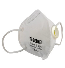 Полумаска фильтр, склад. FFP2 NR, с клапаном, модель D-4201V - TM Denzel