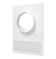 Площадка торцевая пластиковая с решеткой 180мм х 250мм фланец D110мм (уп.34шт) - ТМ VE