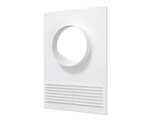 Площадка торцевая пластиковая с решеткой 180мм х 250мм фланец D110мм (уп.34шт) - ТМ VE