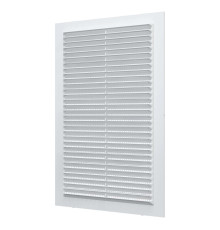 Решетка вентиляционная вытяжная с сеткой АБС 180мм х 280мм, бел. - ТМ VE