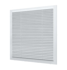 Решетка вентиляционная вытяжная с сеткой АБС 280мм х 280мм, бел. - ТМ VE