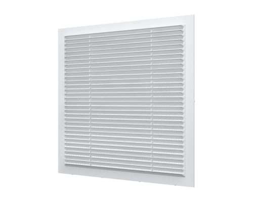 Решетка вентиляционная вытяжная с сеткой АБС 280мм х 280мм, бел. - ТМ VE