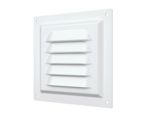 Решетка вентиляционная вытяжная стальная с покрытием полимерной эмалью 125мм х 125мм - ТМ VE