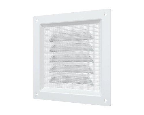 Решетка вентиляционная вытяжная стальная с покрытием полимерной эмалью 125мм х 125мм - ТМ VE