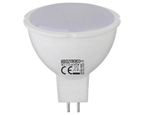 Лампа LED FONIX, 6W, 6400K, 390Lm, GU5.3, 175-250V арт.001-001-0006 (уп.10шт) - TM HOROZ