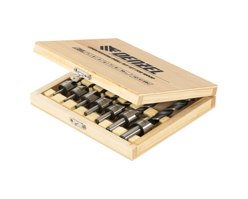 Набор сверл под конфирмат, 3-4-5-6-7-8-10мм, 7шт (уп.1)-TM Denzel