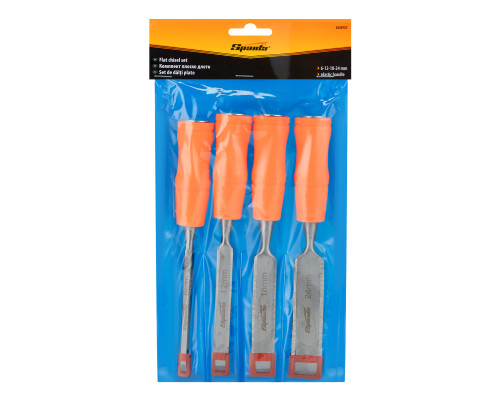 Набор стаместок 6-12-18-24мм, плоские, пластиковые ударные рукоятки - ТМ Sparta.