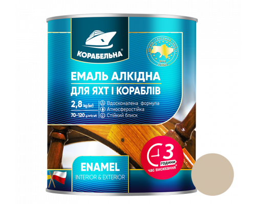 Бежевая эмаль ПФ-115 ТМ Корабельная, 0,9 кг, 6 шт Бежевая эмаль ПФ-115 ТМ Корабельная, 0,9 кг, 6 шт