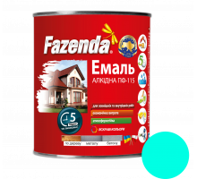 Бирюзовая эмаль ПФ-115, Fazenda, 0,9кг, 6 шт