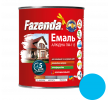 Голубая эмаль ПФ-115, Fazenda, 0,9кг, 6 шт