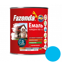 Голубая эмаль ПФ-115, Fazenda, 2,8кг, 6 шт